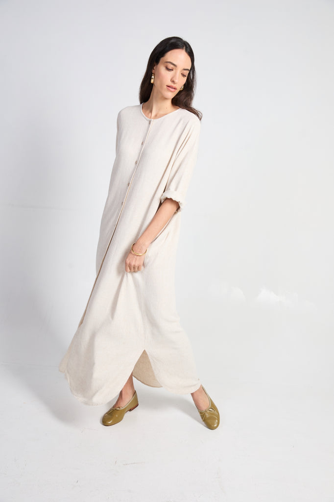 Solène Linen Shirtdress