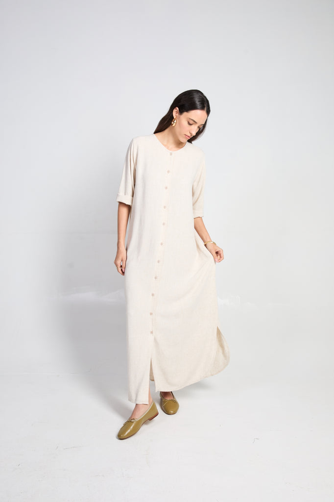 Solène Linen Shirtdress