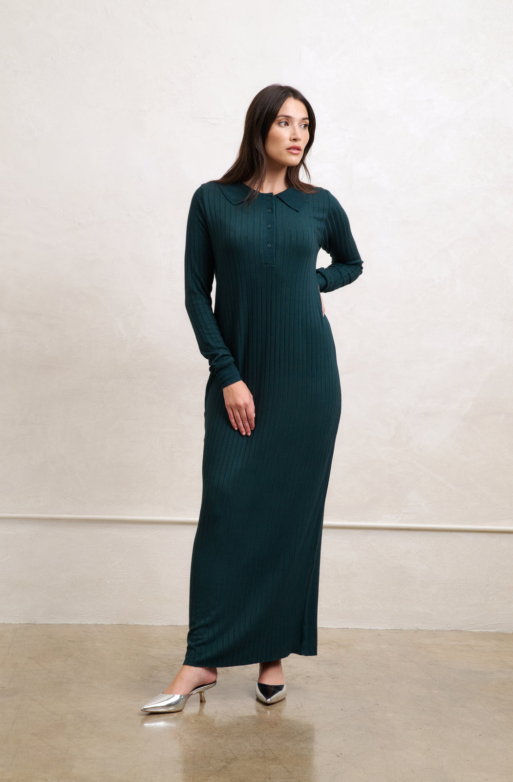 alaia midi dress Gathered crystal-embellished jersey midi dress - white