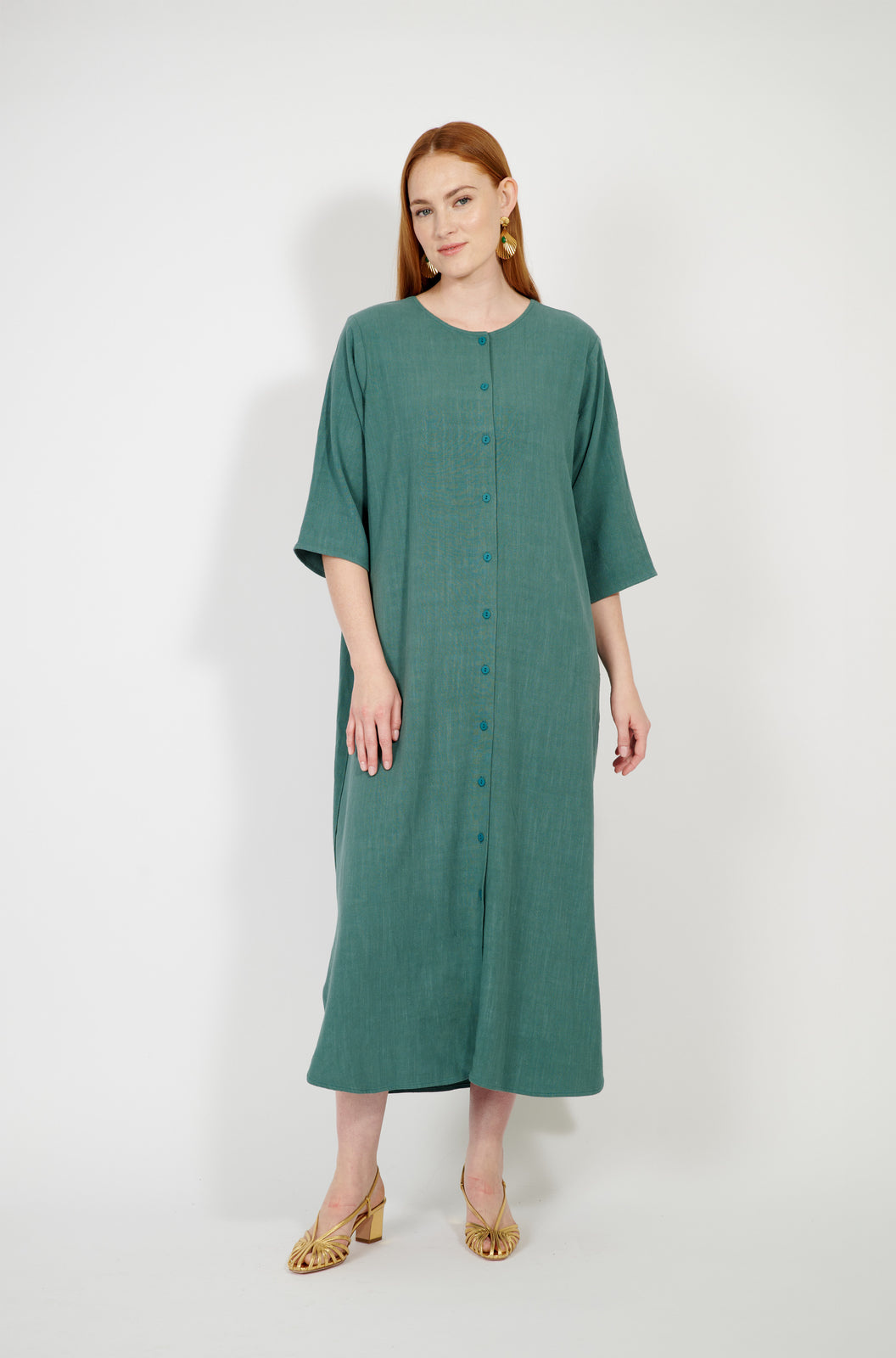 Solène Linen Shirtdress