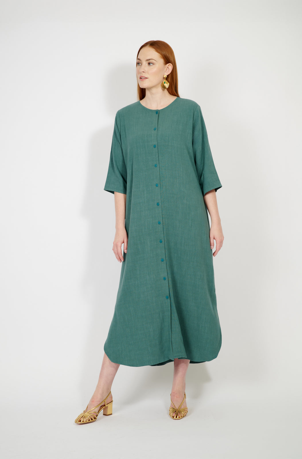 Solène Linen Shirtdress