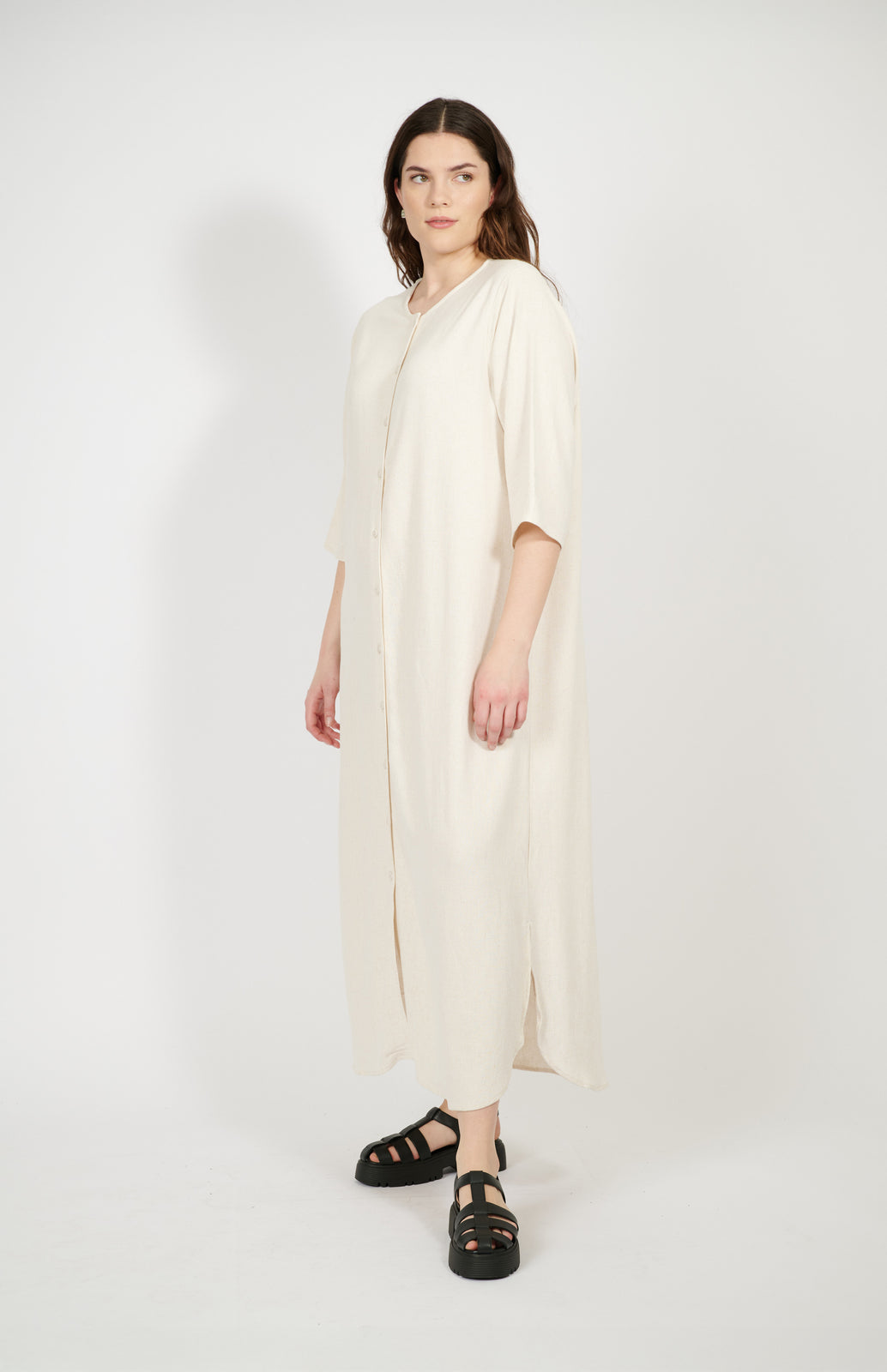 Solène Linen Shirtdress