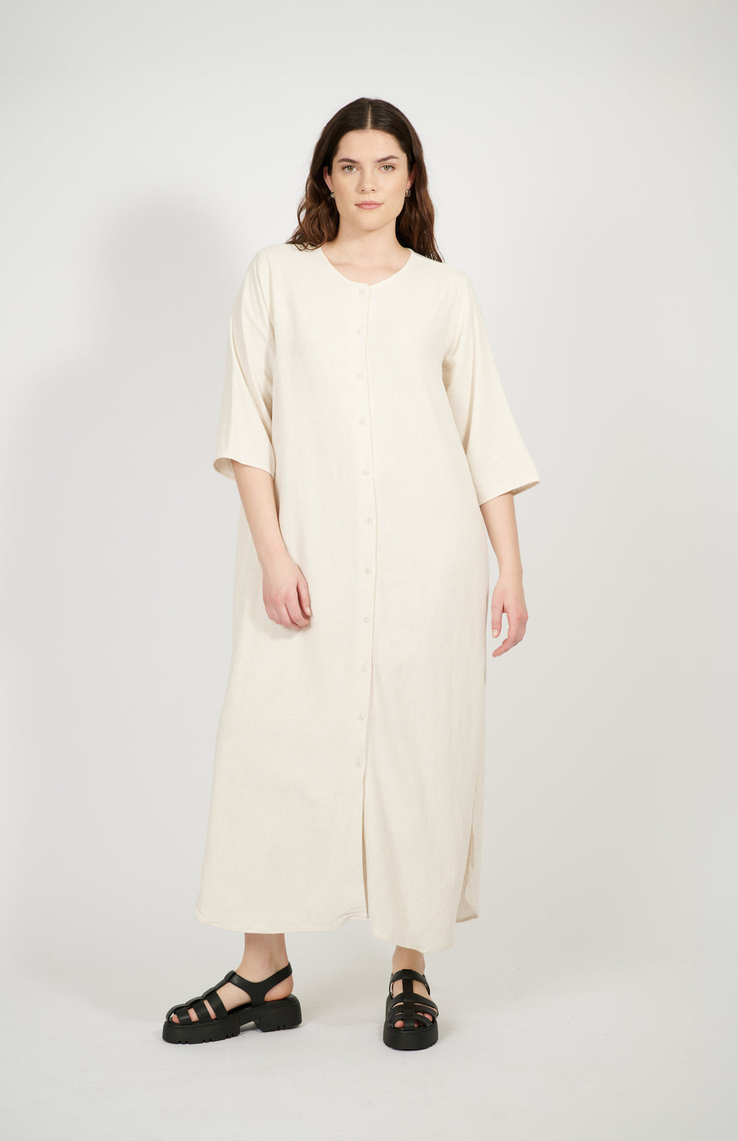 Solène Linen Shirtdress