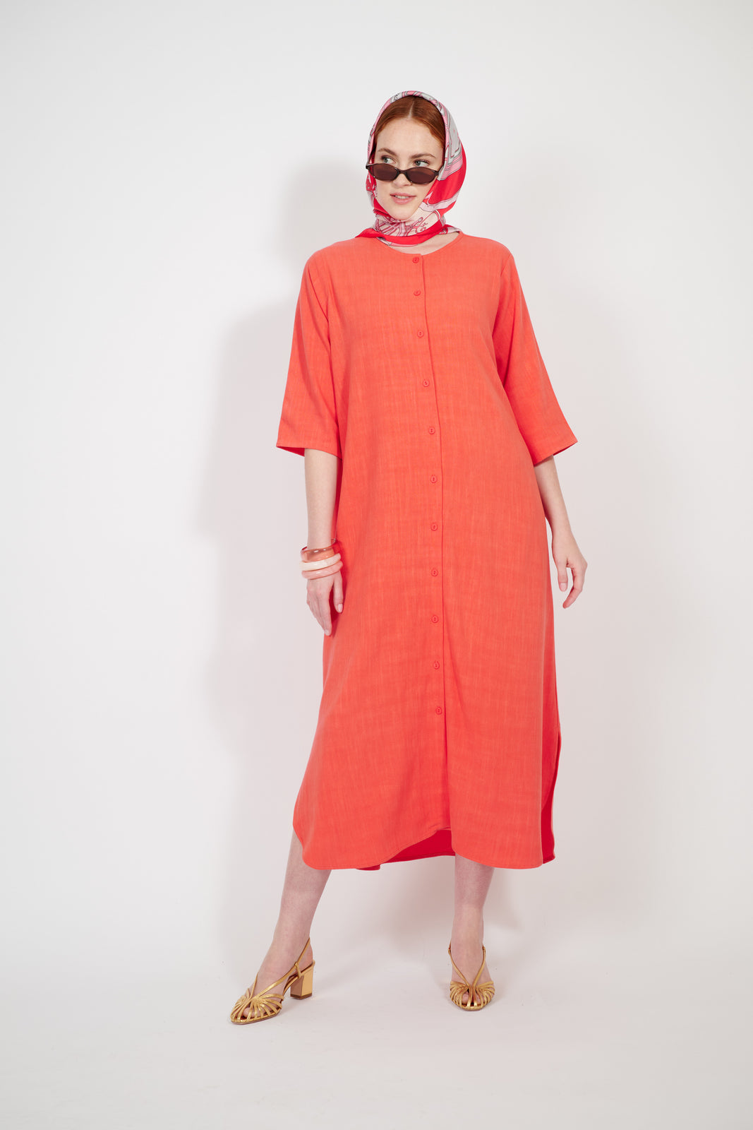 Solène Linen Shirtdress