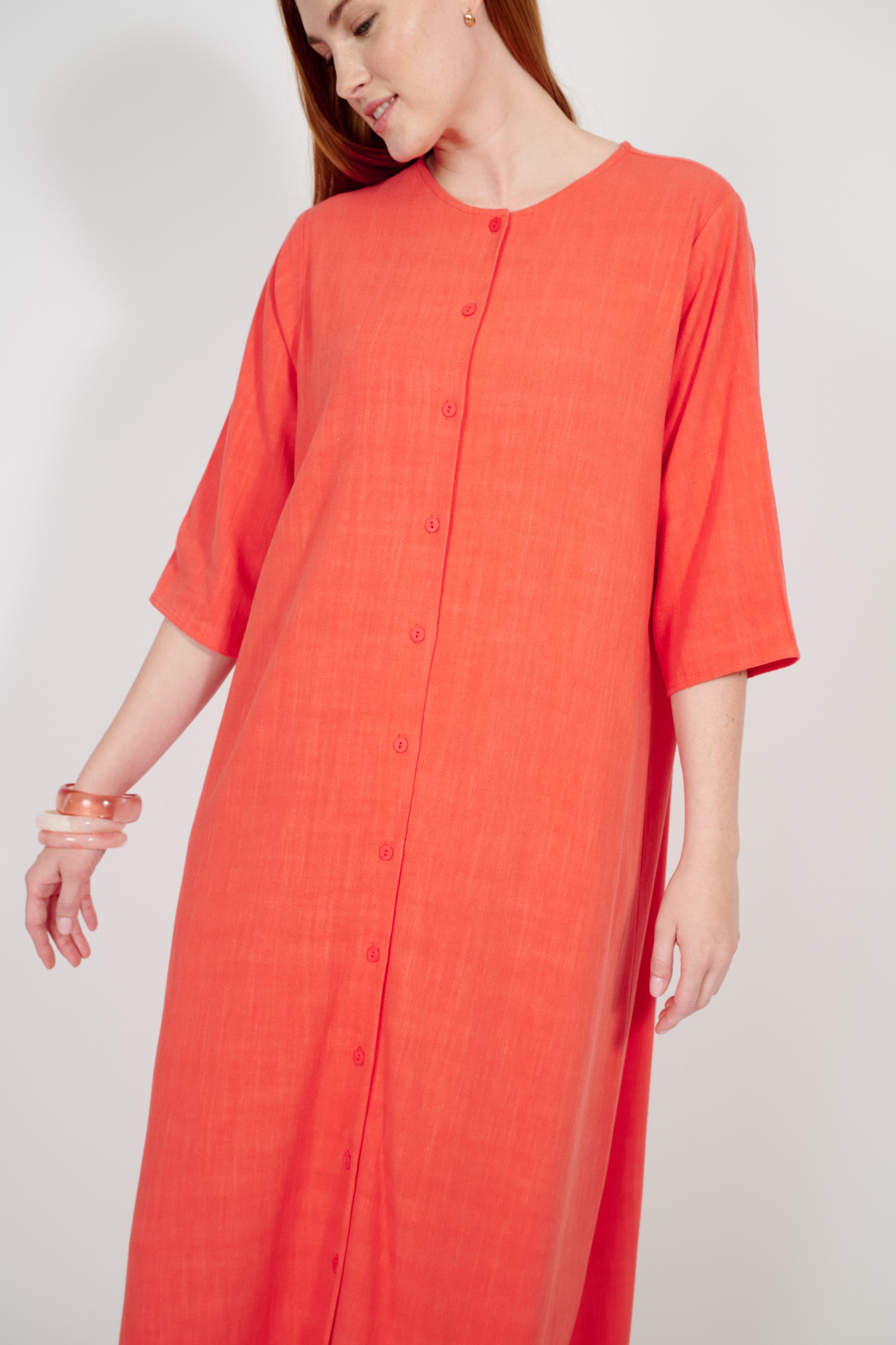 Solène Linen Shirtdress