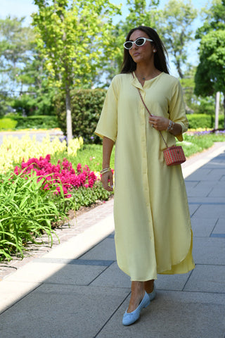 Solène Linen Shirtdress