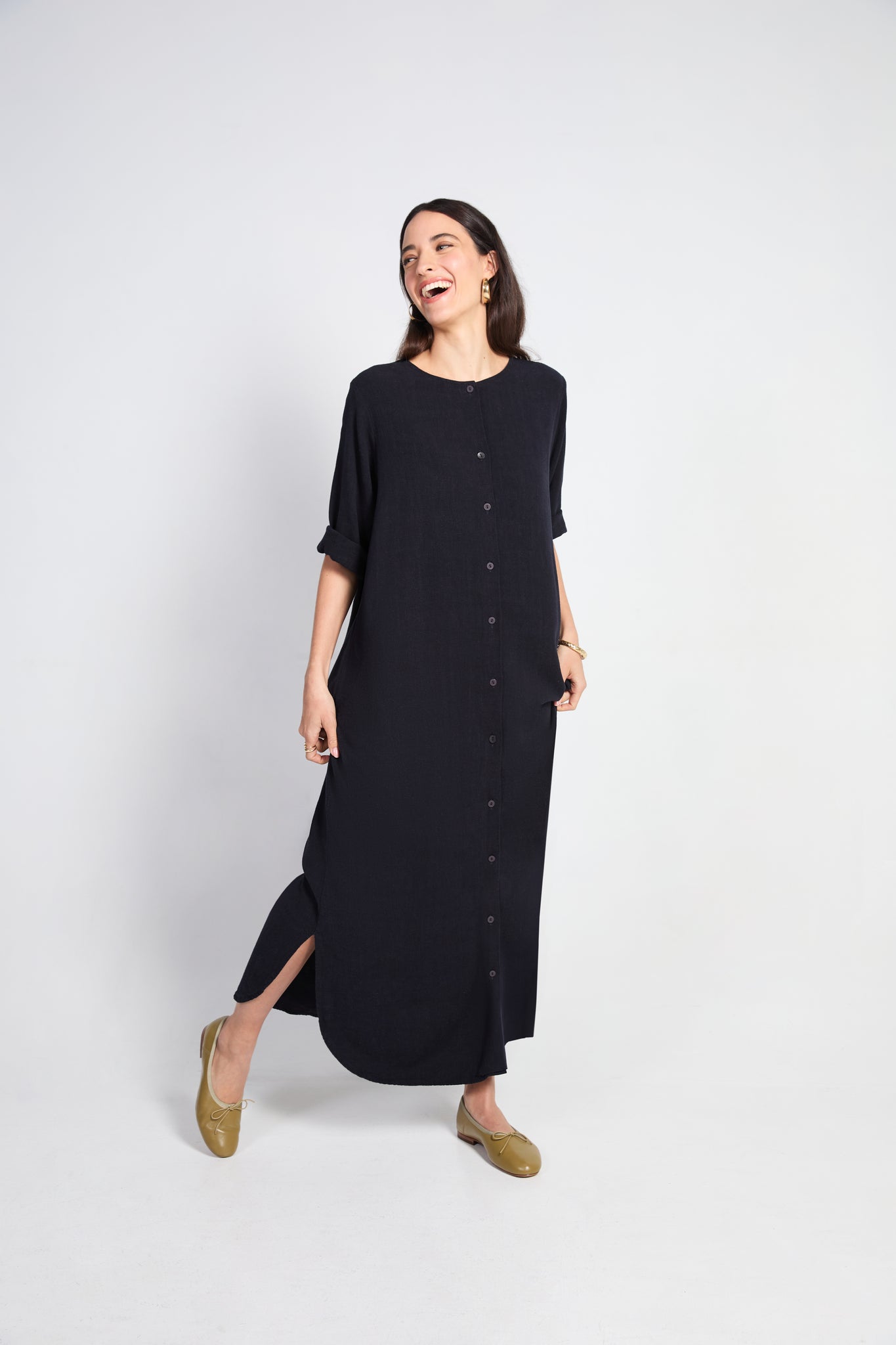 Solène Linen Shirtdress – SOLIKA