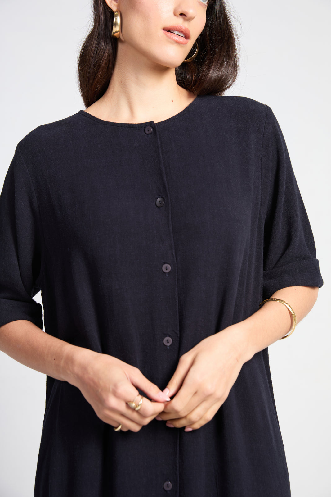 Solène Linen Shirtdress