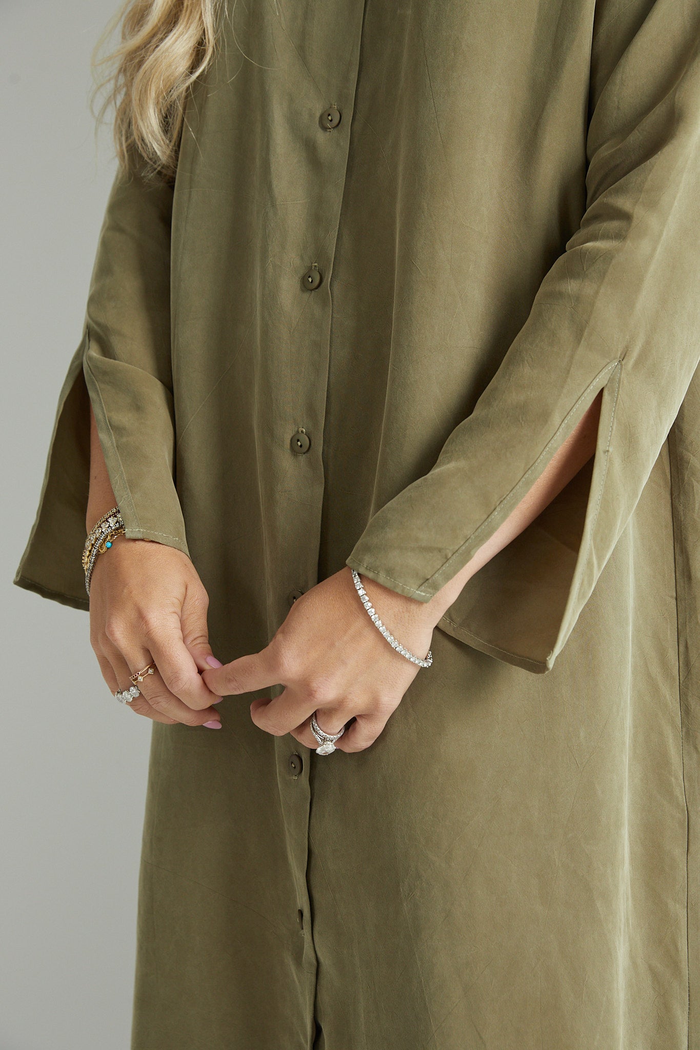 green emerald velvet dress Olive Corduroy Belted Shirt Dress S
